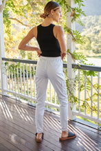 Load image into Gallery viewer, Cargo White Denim Jogger Pant