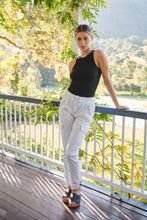 Load image into Gallery viewer, Cargo White Denim Jogger Pant