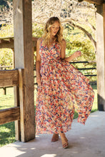Load image into Gallery viewer, Gillian Multi Floral Crossover Dress