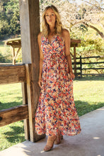 Load image into Gallery viewer, Gillian Multi Floral Crossover Dress