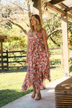 Load image into Gallery viewer, Gillian Multi Floral Crossover Dress