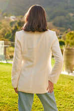 Load image into Gallery viewer, Crystal White Linen Blazer