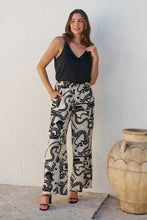 Load image into Gallery viewer, Jazzlyn Black/White Print Wide Leg Pant