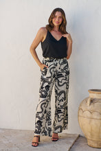 Load image into Gallery viewer, Jazzlyn Black/White Print Wide Leg Pant