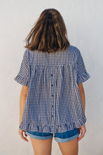 Load image into Gallery viewer, Aries Black/White Gingham Print Tee