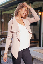 Load image into Gallery viewer, Heidi Beige Waterfall Short Cardigan