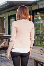 Load image into Gallery viewer, Heidi Beige Waterfall Short Cardigan