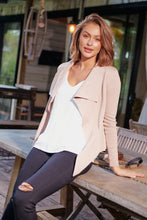 Load image into Gallery viewer, Heidi Beige Waterfall Short Cardigan