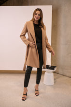 Load image into Gallery viewer, Ivy Camel Winter Wrap Coat