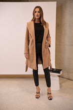 Load image into Gallery viewer, Ivy Camel Winter Wrap Coat
