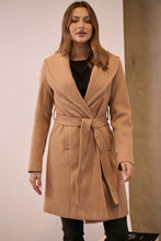 Load image into Gallery viewer, Ivy Camel Winter Wrap Coat