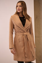 Load image into Gallery viewer, Ivy Camel Winter Wrap Coat