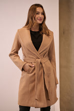 Load image into Gallery viewer, Ivy Camel Winter Wrap Coat