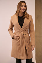 Load image into Gallery viewer, Ivy Camel Winter Wrap Coat