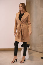Load image into Gallery viewer, Ivy Camel Winter Wrap Coat
