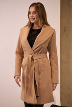 Load image into Gallery viewer, Ivy Camel Winter Wrap Coat