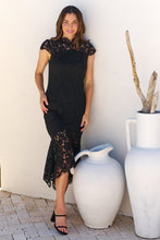 Load image into Gallery viewer, Constance Black Lace Evening Dress