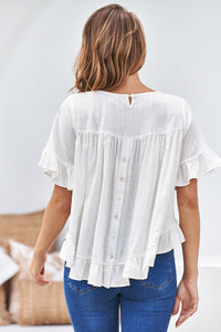 Aries Cream Linen Tee