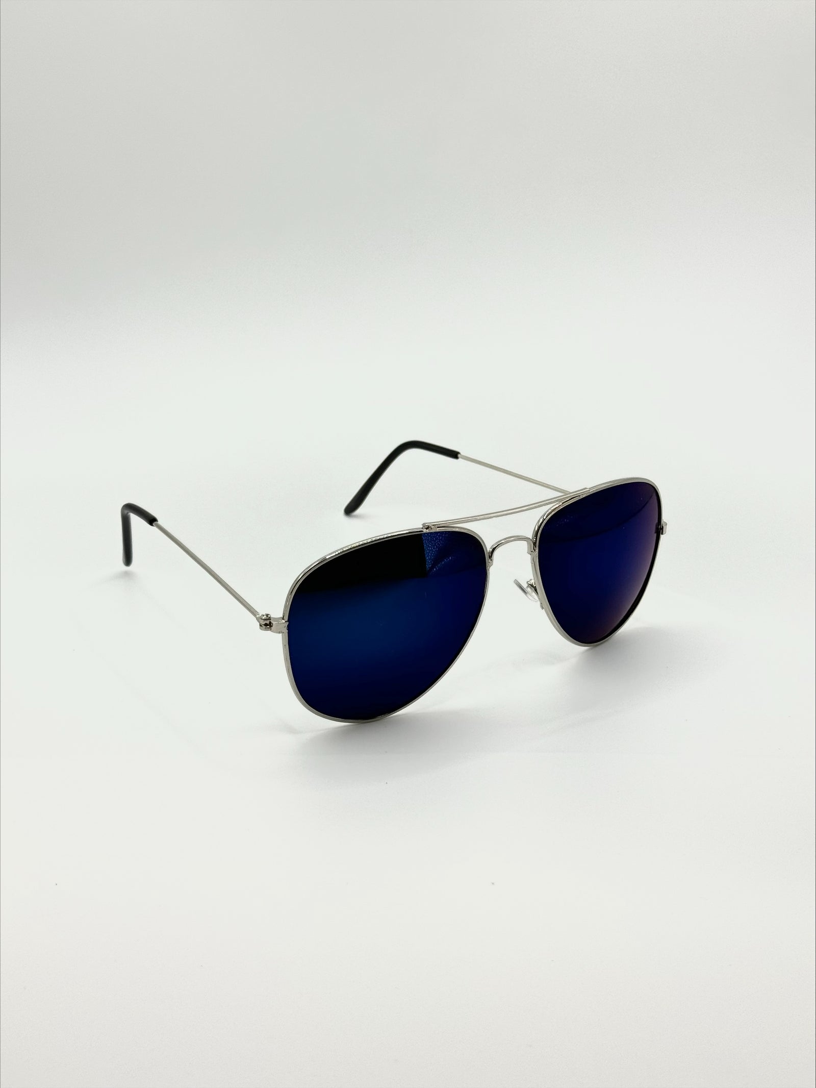 Luna Silver Blue tint Sunglasses