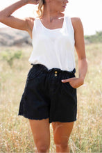Load image into Gallery viewer, Anodella Black Wash Denim Shorts