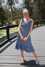 Load image into Gallery viewer, Miranda Navy S/less Frill Dress