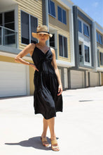 Load image into Gallery viewer, Carmel Black Tierred Dress