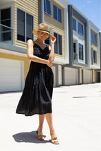 Load image into Gallery viewer, Carmel Black Tierred Dress