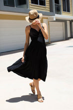 Load image into Gallery viewer, Carmel Black Tierred Dress