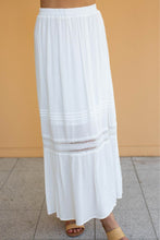 Load image into Gallery viewer, Dharma White Lace Maxi Skirt