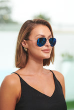 Load image into Gallery viewer, Luna Silver Blue tint Sunglasses