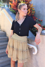 Load image into Gallery viewer, Molly Mustard Chiffon Frill Skirt