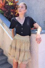 Load image into Gallery viewer, Molly Mustard Chiffon Frill Skirt