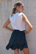 Load image into Gallery viewer, Ashley Shirred Waist Green Polka Frill Skirt