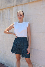 Load image into Gallery viewer, Ashley Shirred Waist Green Polka Frill Skirt