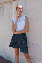Load image into Gallery viewer, Ashley Shirred Waist Green Polka Frill Skirt