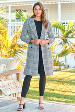 Load image into Gallery viewer, Shannon Black/White Tweed Button Coat