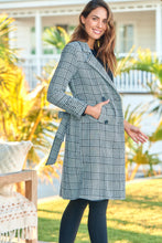 Load image into Gallery viewer, Shannon Black/White Tweed Button Coat