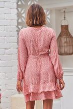 Load image into Gallery viewer, Greta Long sleeve Pink X/ Over Tie Dress