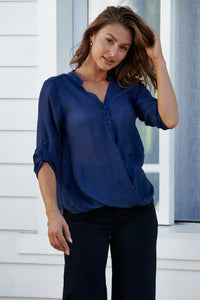 Leopold Crossover Navy Shirt