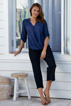 Load image into Gallery viewer, Leopold Crossover Navy Shirt