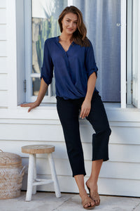 Leopold Crossover Navy Shirt