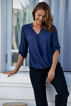 Load image into Gallery viewer, Leopold Crossover Navy Shirt