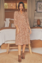 Load image into Gallery viewer, Siona Leopard Print Ballon Sleeve Dress