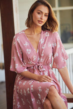 Load image into Gallery viewer, Rosa Tie Front Pink Floral Dress