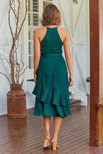 Load image into Gallery viewer, Dawn Emerald Sleeveless Evening Dress