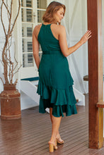 Load image into Gallery viewer, Dawn Emerald Sleeveless Evening Dress