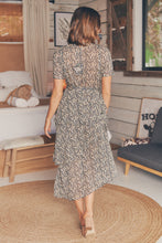 Load image into Gallery viewer, Grace Frill Floral Evening Dress