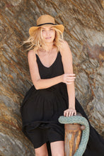 Load image into Gallery viewer, Paula Tiered Black Maxi Dress