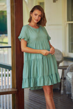 Load image into Gallery viewer, Aviana Sage Smock Dress