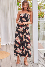 Load image into Gallery viewer, Charlotte Strapless Black/Beige/Red Jumpsuit